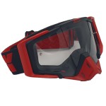 Ski, snowboard, motorcycling, cycling goggles, unisex, red frame, transparent lens, O11RTN